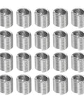 Pack Of 20 M5 X 0.8 Helical Wire Thread Inserts In 304 Stainless Steel, 2D (10mm) Effective Length arranged in grid view