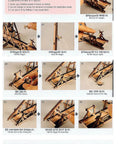 Instruction steps for Wooden Trebuchet Desktop Model Kit For Adults A Hardcore Hobby Project You Can Build From Start To Finish