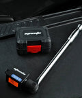 One Half Inch Digital Torque Adapter With Beep Alert Garage Ready, 29.5 To 147.6 Ft Lb Range in black, showing case and adapter.