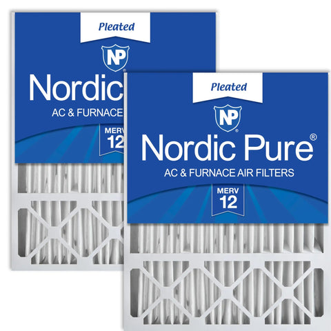 16x25x5 MERV 12 Air Filter Replacement For Honeywell Lennox Systems 2 Pack packaging