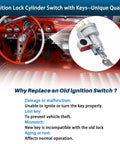 Dashboard view showing Ignition Switch With Lock Cylinder And Keys Compatible With 1955 1956 Chevy 150 210 Bel Air