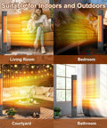 42 Inch Infrared Outdoor Patio Heater With 9 Heat Levels And 9 Hour Timer in living room, bedroom, courtyard, and bathroom