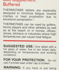 Buffered Salt Tablets To Kick Fatigue To The Curb While Stopping Muscle Cramps During Grilling Or Sports Events packed with electrolytes.