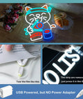 Lit Sushi Cat Neon Light Sign With White LED For Kitchen Or Home Bar Party Decor With Bright Glow Ramen Shop Vibe Cute Cat Lover Gift