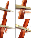 Badass Wood Rasp File Set Heavy Duty Carbon Steel With Comfort Grip Handles For Quick Shaping And Smoothing in action on wood.