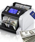 Mixed Denomination Money Counter With Touchscreen Display And Fast Counting Up To 1500 Bills Per Minute, UV MG IR And DD Detection