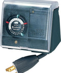 Heavy Duty Weatherproof Pool Pump Timer With Twist Lock Plug And Receptacle, Two Daily On Off Settings, Durable Outdoor Enclosure