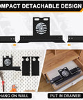 Compact detachable wheel alignment tool with imperial tape measure no caliper removal upgrade automotive alignment kit.