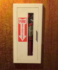 Fire Extinguisher Sign Magnet 4 1/8 By 10 3/4 Inches Weather Resistant Vinyl With Magnetic Backing Easy Mount Removable And Reusable displayed