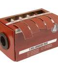 Emery cloth sandpaper roll set in red dispenser box with five rolls (150, 240, 320, 400, 600 grit)