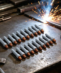 Nonstick Welding Tips For 15AK Torch Set Copper Nozzles To Slash Slag Buildup And Boost Weld Precision With 40 By 1 Millimeter Gray Accessories