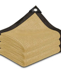 Folded Super Tough Sun Shade Cloth Sail That Blocks Up To 90 Percent Harmful Sunlight Keeping Your Outdoor Patio Garden Backyard Deck Greenhouse Cool And Comfortable Made From High Density Polyethylene With Windproof Ropes For Easy Install