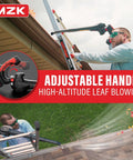 Man using Cordless 20V Leaf Blower With Dual 2Ah Batteries And Charger Included Lightweight Electric Blower For Lawn Care