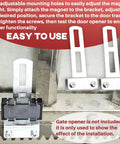 2 Pack Magnetic Limit Switch Holder For Sliding Gate Opener installed with gate track
