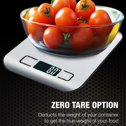 Digital Kitchen Scale With Precise Tare And Multi Unit Readouts That Makes Measuring Up To 11 Lbs A Breeze For KG G LB OZ ML Battery Powered