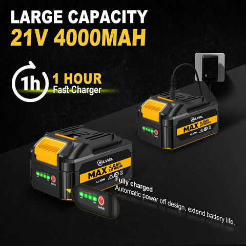 Heavy Duty 18 Gauge Cordless Brad Nailer And Electric Stapler Two In One Badass Driver With Dual 4.0 Ah Batteries and fast charger.