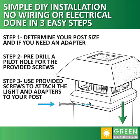Step-by-step guide for installing Solar Post Cap Lights For 4x4 Posts 8 Pack Bright LED Outdoor Post Lights For Fence.