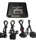 Components of the 360 Degree Car Surround View System With DVR Recording And Backup Cam, Parking Monitor, HD Sensor