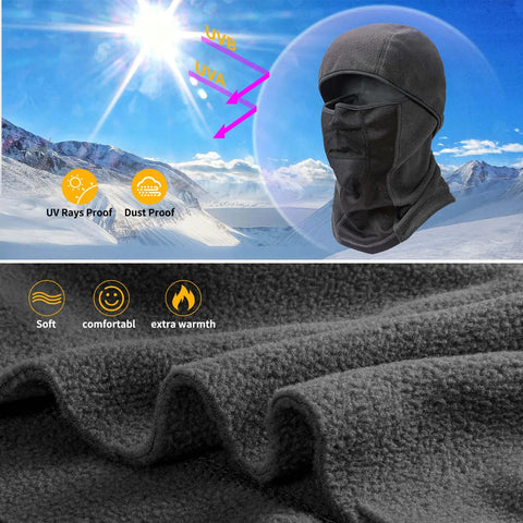 Winter Balaclava Ski Face Mask For Men Breathable Thermal Windproof Mask For Motorcycle Riding And Cycling In Cold Weather Full Face
