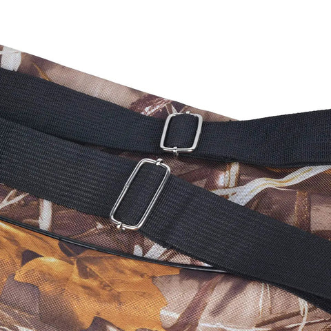 Soft Tactical Crossbow Case With Backpack Straps In Camouflage showing adjustable black straps