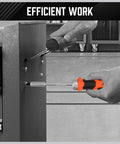 Using Pro Grade Tamper Resistant Torx Bit Set 25 Piece Security Torx And Multi Bit Kit with ratcheting driver on cabinet