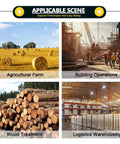Image showing Badass Heavy Duty Telehandler Forklift With 4WD Drive System used in agricultural, construction, and logistics settings.