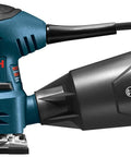 GSS20-40 One Quarter Sheet Orbital Finishing Sander, Palm Sized, 2 Amp Motor, 12,000 OPM, Dust Collection, side view