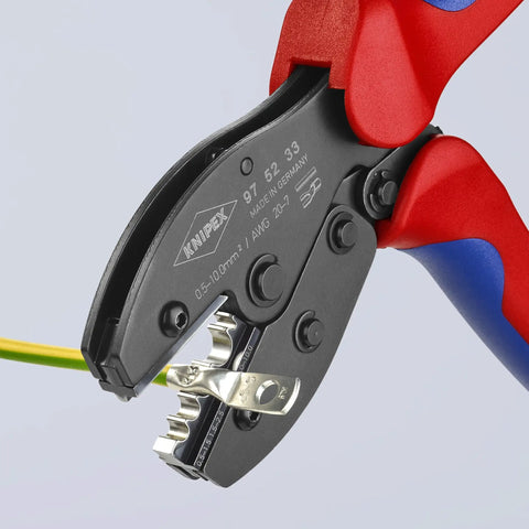 PreciForce Non Insulated Crimping Pliers for AWG 20 to 7 and 0.5 to 10 Mm2 Terminals Tubes and Lugs with four position crimp.
