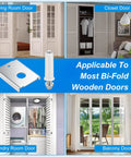 Rugged 24 Piece Bifold Door Repair Kit for One And Three Eighths Inch Wood Doors applicable for living, closet doors