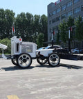 Automated Concrete Screed Machine For No Fuss Warehouse Flooring And Paving Jobs, Customizable Configurations, Continuous Elevation Scan, Heavy Duty Tool For Farming, Construction, And Land Management, High Quality Build And Durable, white 4WD unit