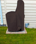 Heavy Duty Water Softener Cover 12 Oz Pvc Beat The Elements Outdoor Tank Guard Tough As Nails with secure split velcro on tank.
