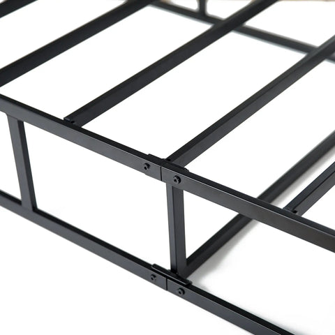 Close-up of Full Size Heavy Duty Metal Box Spring, steel frame showcasing sturdy support structure for durable mattress support.