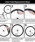 Steps for replacing Two Pack 16 Inch Bike Inner Tubes For Kids Mountain Bikes Fits 1.75 To 2.125 Tire Width Durable Reinforced
