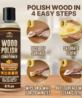 Native Bee Wax Wood Polish And Conditioner Blended With Bright Orange Oil Keep Your Furnishings Straight Up Pristine Restore Deep Color And Smooth Grain For A Clean Slick Shine 8 Oz steps to polish wood surfaces
