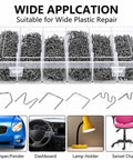 Three Thousand Pieces Plastic Welder Staples Kit With Storage Box showing assorted staples for car bumpers and DIY repairs