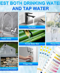 Legit Game Changer 8 In 1 Drinking Water Test Kit Featuring 50 Lead Detection Strips used in various water sources testing.