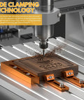 CNC Workpiece Positioning Rig For T Slot And Perforated Tables Side Clamp Woodworking Rig showcasing side clamping technology