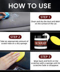 Interior Car Scratch Repair Wax For Dashboard And Plastic Trim Quick Scratch Remover That Restores Shine, application steps guide