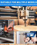 Pro Grade One Inch Drill Bit With Smooth Insert Half Inch Reduced Shank Heavy Duty High Speed Steel in use with electric drills.