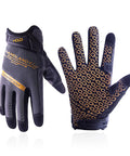 Grip-Ready Work Gloves For Men And Women With Touchscreen Compatibility, palm view showing silicone-fused pattern, Medium Grey.