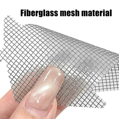 Close up of fiberglass mesh from Heavy Duty Screen Patch Repair Kit With Mesh Tape And Adhesive Patch, Tear Resistant Window Screen Restorer.
