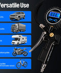 Two Pack Digital Tire Inflator With Pressure Gauge And Backlit Display For Nite Use Fast 1 Second Pressure Check And 2 Second Tire Inflation