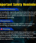 Installation safety instructions for Toyota Camry Hood Struts Shocks Set Of 2 Front Bonnet Lift Supports 2007 to 2011 models.