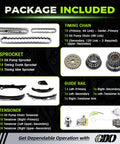3.6L Pentastar Timing Chain Kit With Sprocket For Dodge Durango 2011-2015 package contents on display