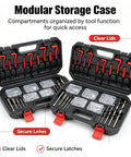 Metric Helicoil Kit For Auto And Industrial Repairs, Pro Grade Quick Fix Strength Inserts To Restore Damaged Threads in modular case