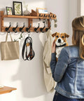 29 Inch Wall Coat Rack With Shelf 4 In 1 Organizer With 11 Hooks Hangs Coats Keys Hats Bags And Mail In One Spot No Mess