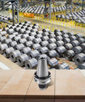 Beefed Up Heavy Duty CNC Drill Chuck Holder With Self Tightening System For BT30 BT40 BT50 Collets APU08 APU13 APU16 Adapters Hardened Steel Lathe Chuck Three Jaw Clamping System Milling Machine Upgrade For BT50 APU13 110L, silver hardened steel holder