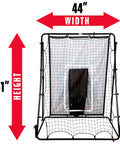Two In One Pitch Back And Target For Baseball Practice And Return Training, Heavy Duty Nylon Construction, 61x44 inches