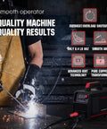 205 Amp Stick Welder Workhorse With Large LED Display Dual Voltage 110V 220V Inverter IGBT Arc Force Hot Start MMA Welder used by welder in workshop