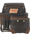 TrapJaw Oil Tan Leather Tool Pouch With Front Access, Wide Opening Snap Closure, Durable Belt Pouch, Model 1L-995-1